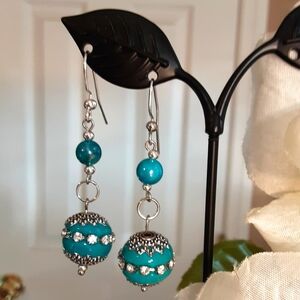 Handmade Silver and Turquoise Earrings